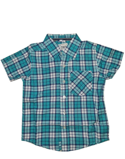 Рубашка в клетку с короткими рукавами Childrens Place