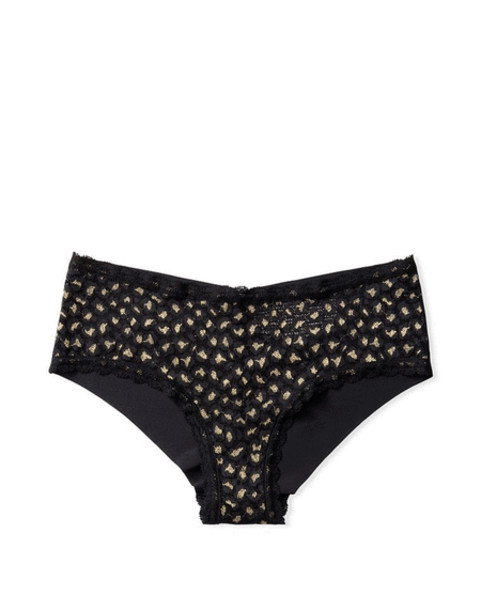 Трусики бесшовные Victoria's secret SEXY ILLUSIONS Leopard Lace Cheeky Panty