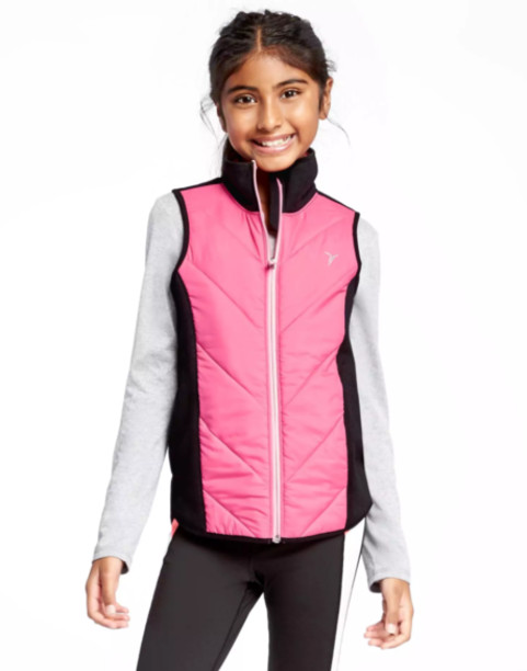 Спортивная жилетка для девочки OLD NAVY Full-Zip Performance Running Vest